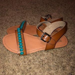 Mossimo beaded sandals size 8